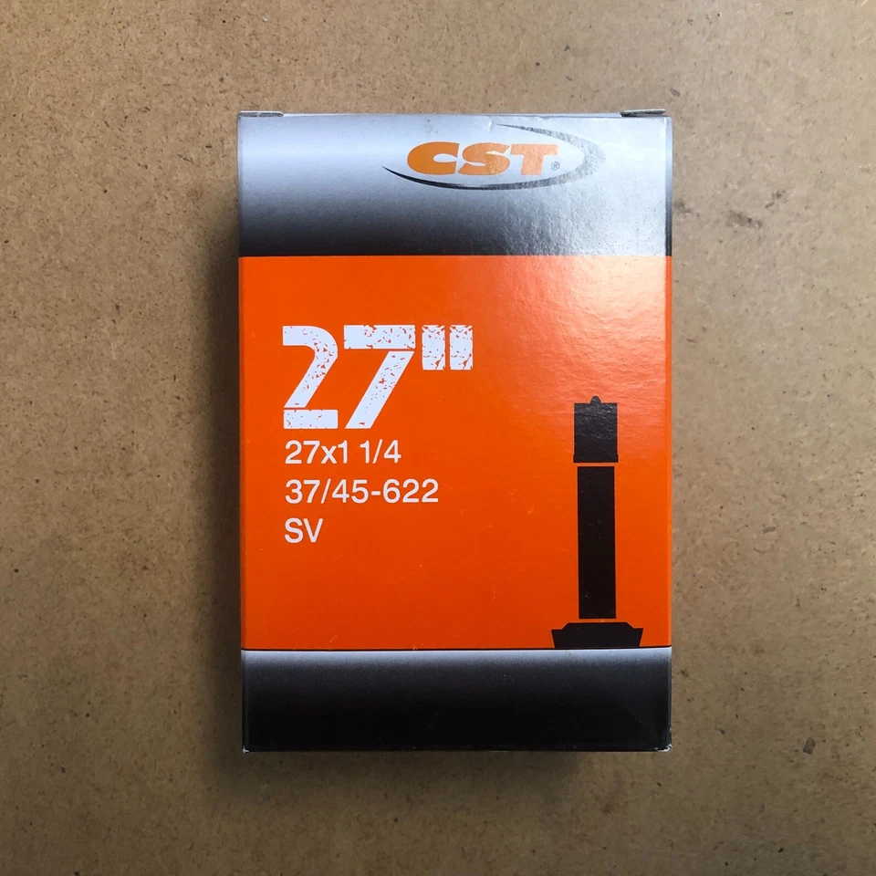 New CST Bicycle Inner Tube 27x1-1/4 (37/45-622) Schrader American Valve Regular - Image 1 of 1