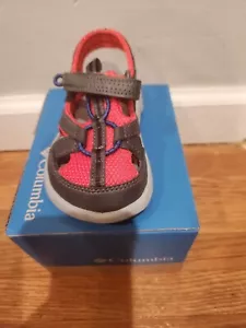 Columbia Techsun Wave Schuhe Kleinkind Kinder Sandalen Größe 7 dunkelgrau/rot - Bild 1 von 2
