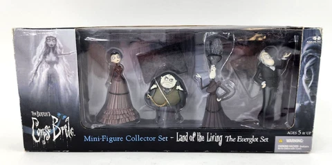 The Corpse Bride LAND OF THE LIVING EVERGLOT Mini Figure Set McFarlane 2005 NEW Cover