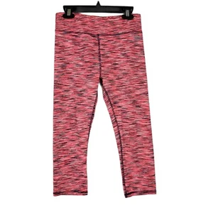 RBX Performance Mädchen rosa schwarz gestreifte kurze Leggings ~ Größe Large 14-16 - Bild 1 von 7