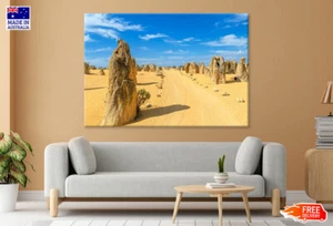 Dirt Road Through the Pinnacles, Australia Canvas Print Unframed Home Decor - Picture 1 of 5