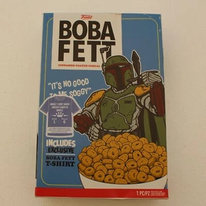 Star Wars Boba Fett Funko T Shirt Large - Cereal box packaging - Picture 1 of 6