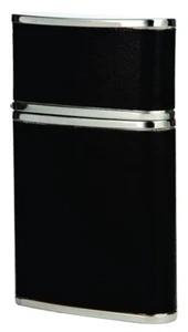 Flip-top Mini Deluxe Pocket Flask, 2-1/2 Oz. Black - Picture 1 of 2