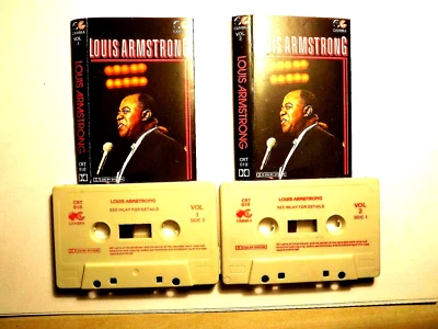 Music Cassettes....Louis Armstrong.......cassettes x 2......Jazz. - Image 1 of 2