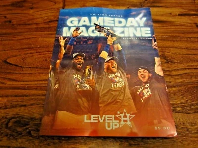 April / May 2022 Houston Astros Game Program Level Up Alvarez AL Champions - Image 1 of 4