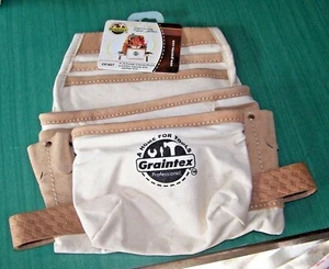 GRAINTEX - BOLSA DE HERRAMIENTAS DE LONA con borde de cuero - 10 bolsillos - CS1827 - ¡NUEVO CON ETIQUETAS! - Imagen 1 de 6