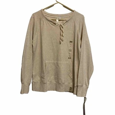 Green Tea Cream Soft Wash Top Preshrunk Size Large Pullover Long-sleeve New - Image 1 of 4
