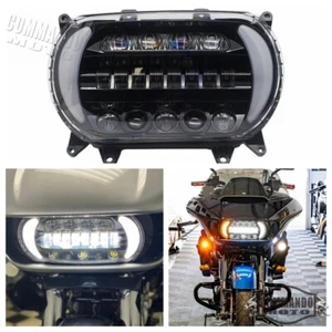 For Harley Road Glide 2015-2023 Motorcycle LED Headlight & Turn Signal Light DRL - Picture 1 of 10