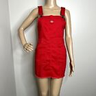 Dickies Red Jean Overall Dress