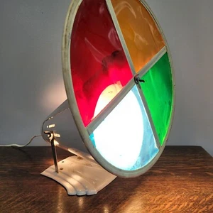Vintage Compco Colormagic Aluminum Christmas Tree Color Wheel Motorized Works - Picture 1 of 17