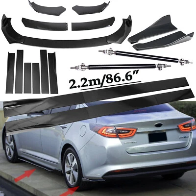 Front Lip Chin Bumper Body Kits 86.6" Side Skirt For KIA Optima 2016-2020 Foto 1 de 4