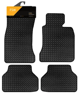 Fits Bmw 5 Series 2003-2010 E60 Tailored 3mm Heavy Duty Rubber Car Floor Mats - Picture 1 of 8