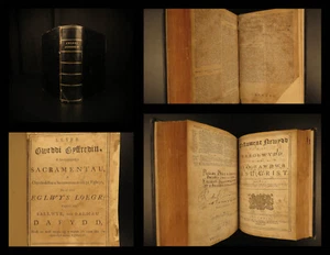 1752 WELSH Bible & Book of Common Prayer BASKETT Anglican Prys + PROVENANCE - Picture 1 of 10
