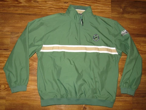 2002 U.S. Open Bethpage Black Mens Jacket, USGA Marshal, Tiger Woods, XL, EUC Cover