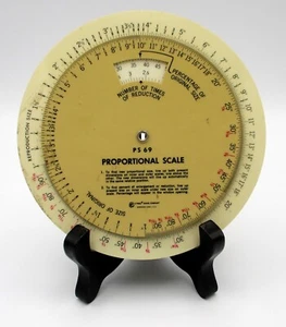 Vintage PS 69 Proportional Scale C-Thru Ruler Company Made in United States - Picture 1 of 4
