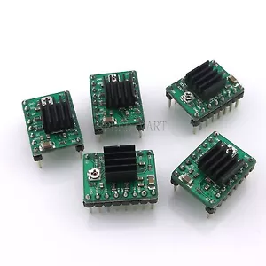 5x A4488 StepStick driver motore passo-passo Pololu stampante 3D Reprap dissipatore di calore Prus - Foto 1 di 4