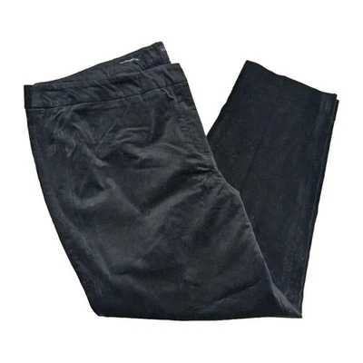 NWT TALBOTS Pants Women 24W Velvet Slim Ankle Pant Black Brand NEW $139 - Image 1 of 4