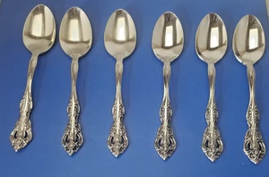 Oneida Michelangelo Erbstück Würfel Hochglanz Teelöffel 6er Set - Top - Bild 1 von 8