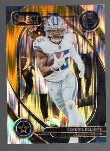 Panini Select 2024 - Club Level Ezekiel Elliott #256 negro y dorado Shock Prizm - Imagen 1 de 1