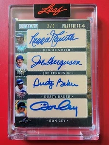 Reggie Smith Ferguson Cey Baker 2025 Leaf Seasons In The Sun Franchise 4 Auto /6 - Bild 1 von 11