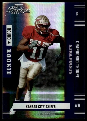 2005 Playoff Prestige #194 Craphonso Thorpe Xtra Points Purple #/100 - Image 1 of 2