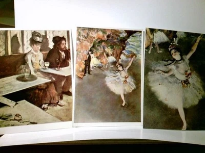 Kunst. 3 x Alte Ansichtskarte / Künstlerkarte farbig von Edgar Degas, ungel., 1x - Bild 1 von 4