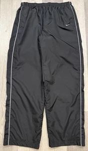 Pantalones deportivos cortavientos forrados de malla negra vintage Y2K Nike para hombre - XXL 2XL  - Imagen 1 de 7