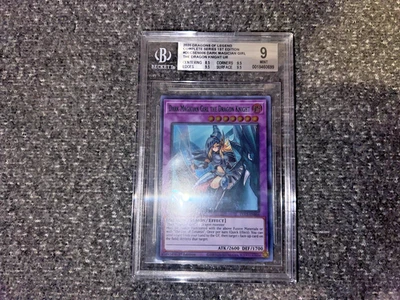 POP 1! YUGIOH 1ST DLCS-EN006 DARK MAGICIAN GIRL DRAGON KNIGHT GREEN BGS 9 - Image 1 of 4