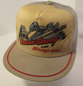 Cappello camionista Snap-On Tools uomo bianco sporco Runnin forte vintage venditore berretto promozionale - Foto 1 di 11