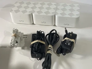 Netgear Orbi Mesh Router & Satellite RBR10 And 2x RBS10 - Picture 1 of 9