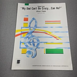 My Dad Can't Be Crazy, Can He? By Earl Rose 1989 Vintage Sheet Music Nicky Theme - Picture 1 of 6