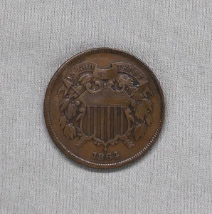 1864-P Two Cent Piece 2c Coin - Old US Cent - High Quality Coin! - Picture 1 of 7