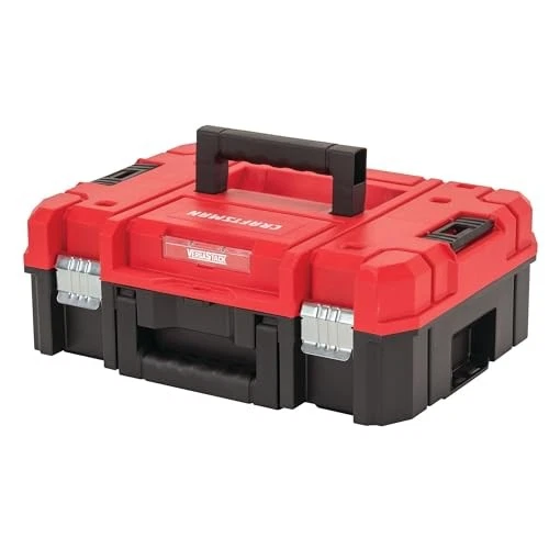 Red Portable Tool Box Heavy Duty Stackable With Bi-material Handle Versastack" - Image 1 of 1