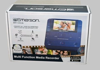 Emerson EMT-1200-Multi Function Media Recorder with LCD Screen - White -T7 - Image 1 of 4