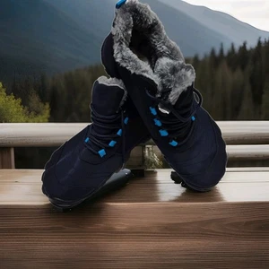 Herrenschuhe Gr.45 Winterschuhe Saguaro Barfuß Fitnessschuhe Dunkelblau Warm - Bild 1 von 9
