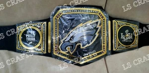 Cutsom Philadelphia Eagles Championship Belt Leather Adult Size 2mm New - Picture 1 of 4