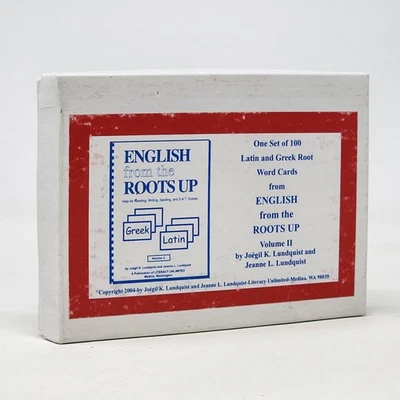 English From the Roots Up Vol 2 Greek - Latin by Lundquist Cards 2004 Complete  - Image 1 of 4