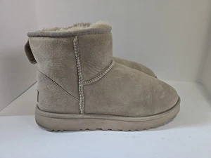 Womens UGG Classic Mini Boot - Caribou Suede, Size 9 US - Picture 1 of 10