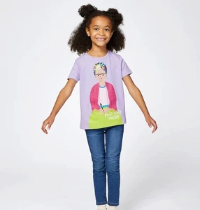 Piccolina Frida Kahlo Graphic Cotton T-shirt, Size 7 - Picture 1 of 3