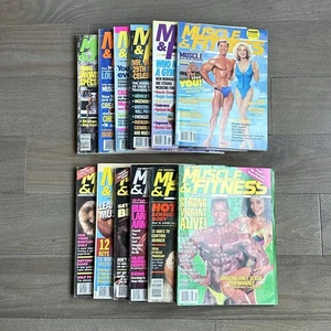 Vintage 80s 90s Lot (12) Muscle & Fitness Bodybuilding Gym Mr. Olympia Magazines - Foto 1 di 15