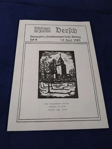 Mitteilungen der Familien Dersch Marburg Heft Nr. 4 1981 - Bild 1 von 1