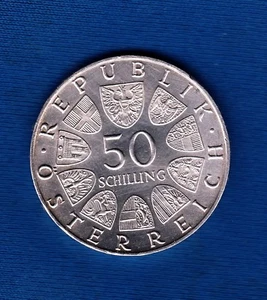 50 Schilling 1971. 80ème Anniversaire de Jules Raab, Autriche Argent (.900), 20 gr - Photo 1/2