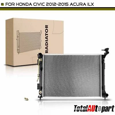 Radiador con enfriador de aceite para Acura ILX Honda Civic 2012 2013 2014 2015 automático Foto 1 de 4