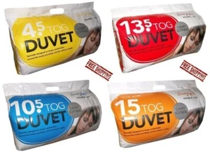 LUXURY DUVET EXTRA DEEP SLEEP QUILT 4.5 10.5 13.5 15 TOG SINGLE DOUBLE KING SIZE - Picture 1 of 5