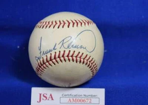 Frank Robinson JSA COA Autograph Vintage Wilson International League Signed Base - Picture 1 of 2