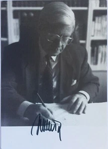 15) Helmut Schmidt signiert Orig. Karte Kanzler Signatur Autogramm Unterschrift - Bild 1 von 4