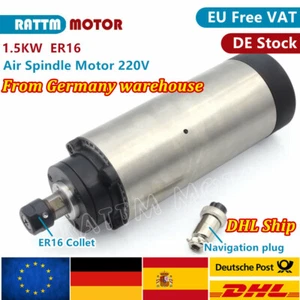 【ES】CNC 1.5KW Air cooled spindle motor 220V ER16 4Bearing for CNC Router MIlling - Imagen 1 de 9