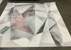 PINK 6'-7" X 6'-7" Square Back Stain Rug, Reduce price 1172656133 PRL6940A-7SQ - Picture 1 of 4