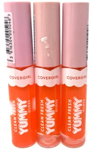 (3) Covergirl Clean Fresh Yummy Gloss Lip Gloss Sealed 550 - My Main Squeeze - Picture 1 of 3