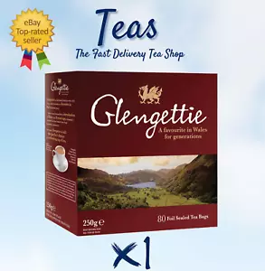 NEU UK Glengettie WELSH Brew STRONG Frühstückstee - 1 x Box 80 Teebeutel SCHNELLE P&P - Bild 1 von 2